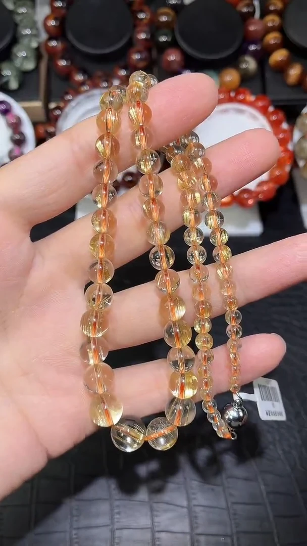 毛衣链未镶嵌水晶钛晶塔链