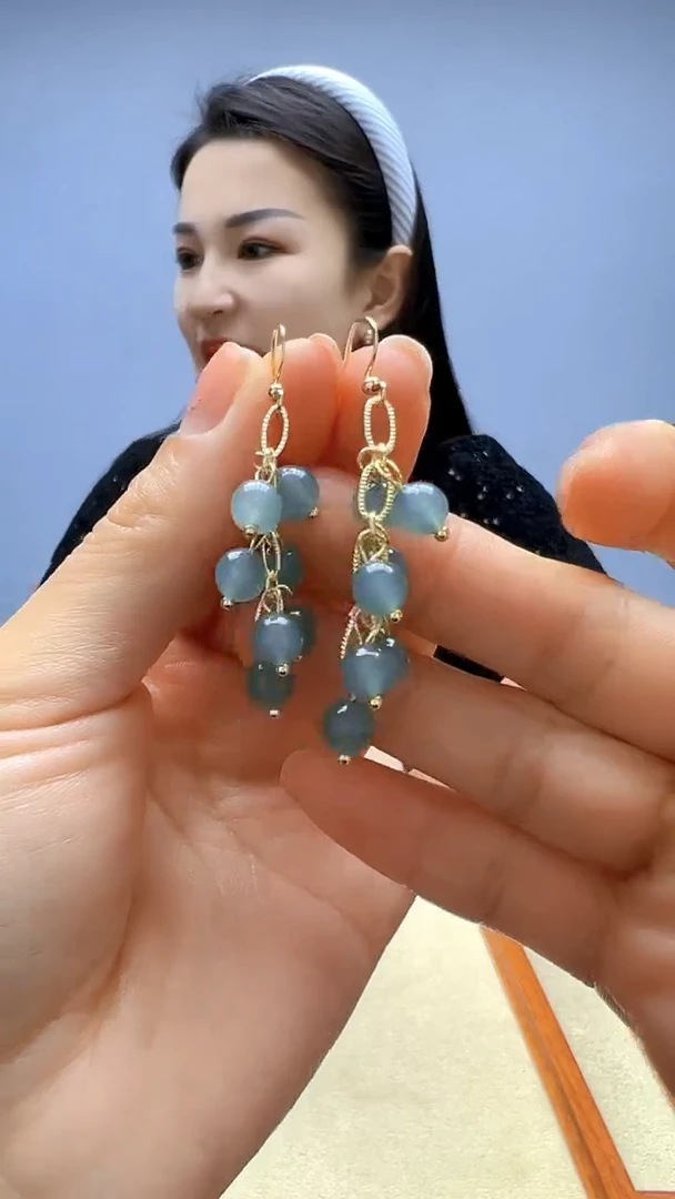 颈饰14K金镶嵌翡翠高货diy劲饰