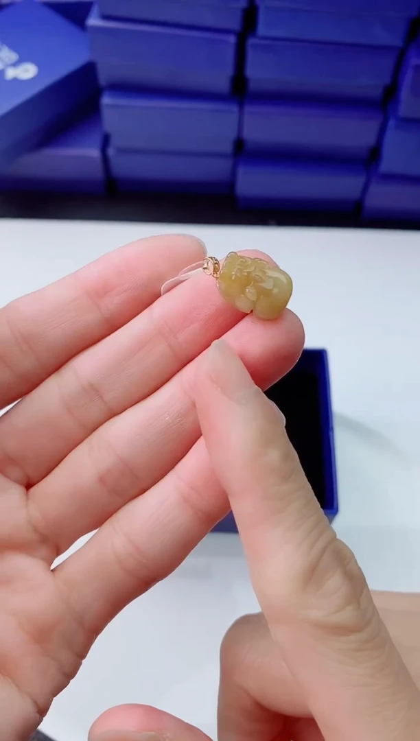 【闪购商品】翡翠颈饰18K金镶嵌