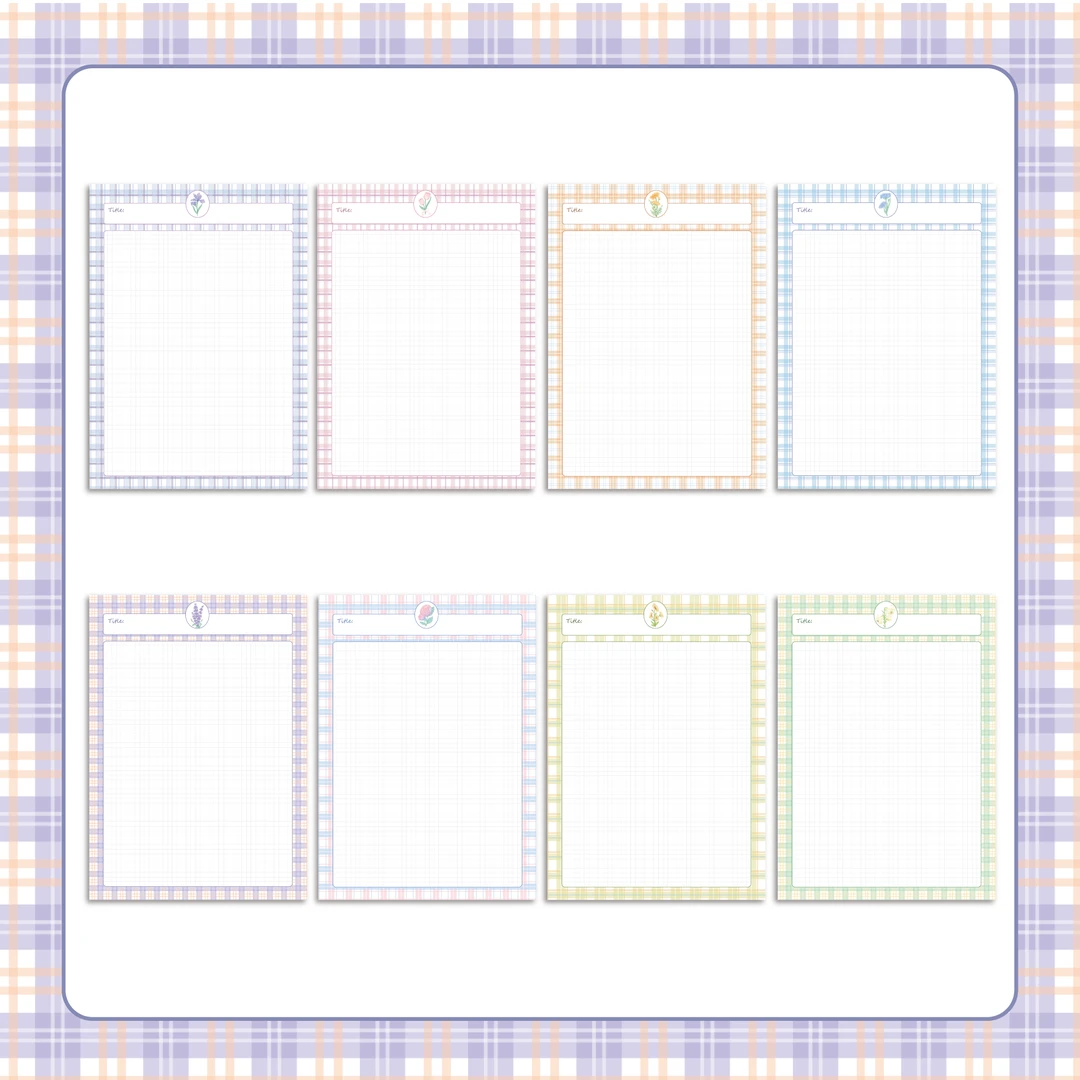 书慧B5【花朵八款砖块】天岳纸 200张1本8款