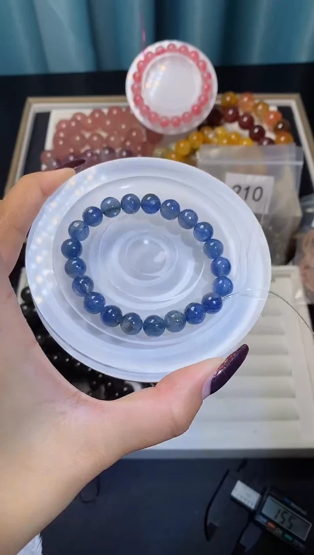 【闪购商品】水晶手串未镶嵌龙鳞蓝晶095