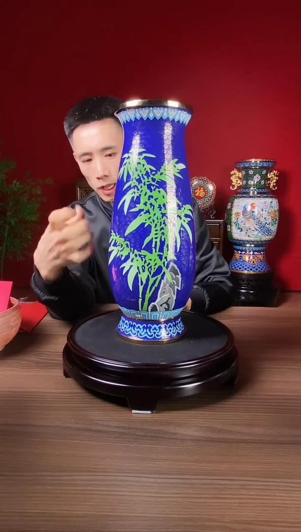 铜景泰蓝节节高升财富尊