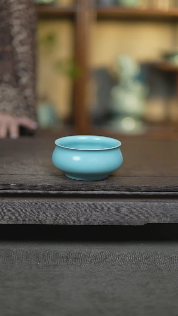 杯仿古宋臻釉炉式杯微瑕188