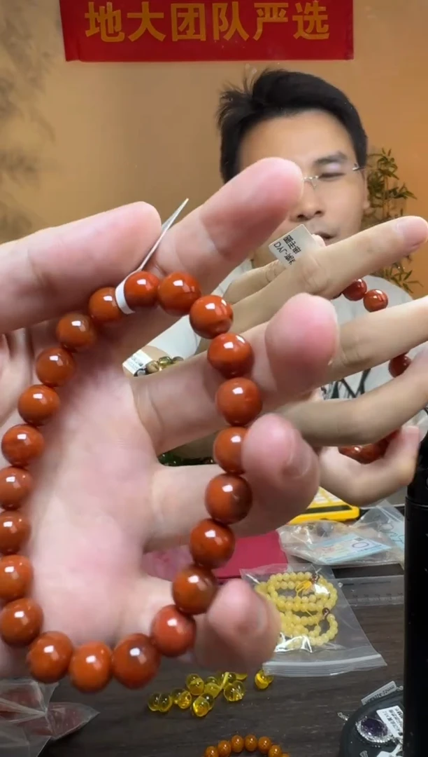 未镶嵌手串南红玛瑙约9mm南红圆珠单圈手串