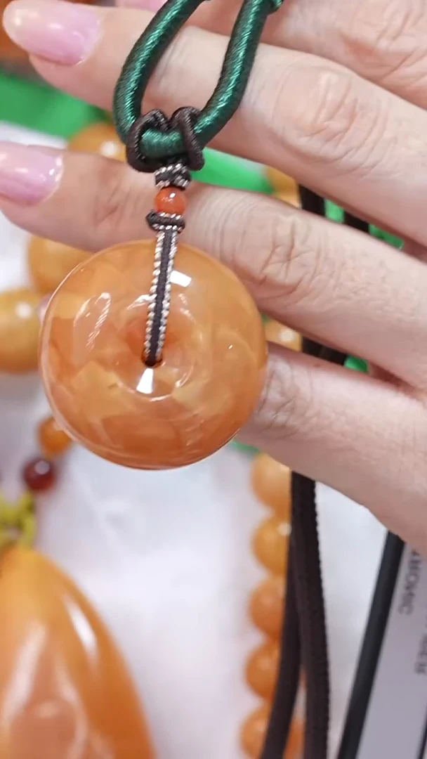 蜜蜡颈饰未镶嵌222 6891天然蜜蜡珠宝奇石云端妖孽全部保真
