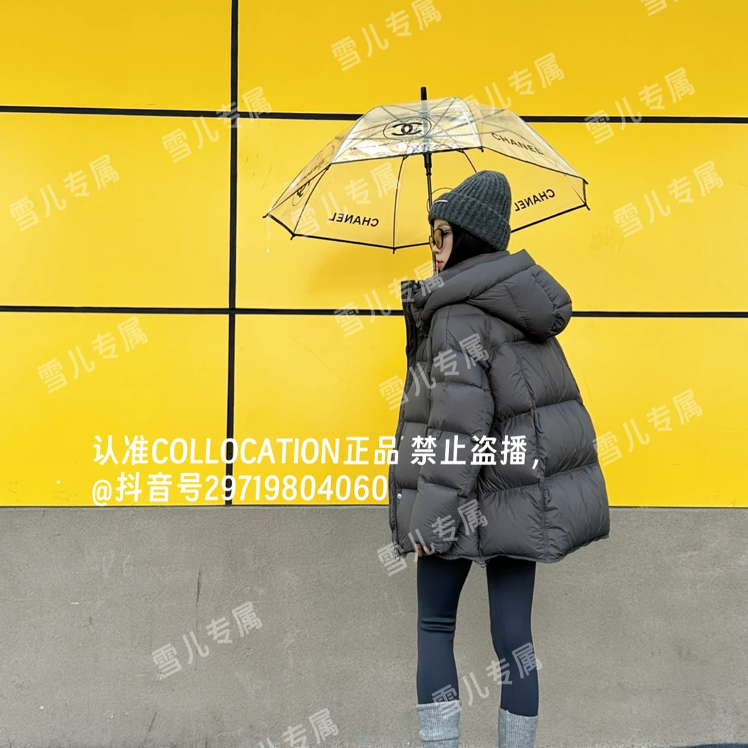 云感泡芙2024新款90新国标鸭绒简约百搭气质保暖羽绒服