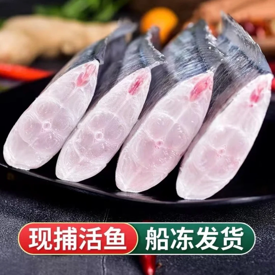 冷冻海鲜 带鱼段 去头去带鱼中段每包/400克 发6包