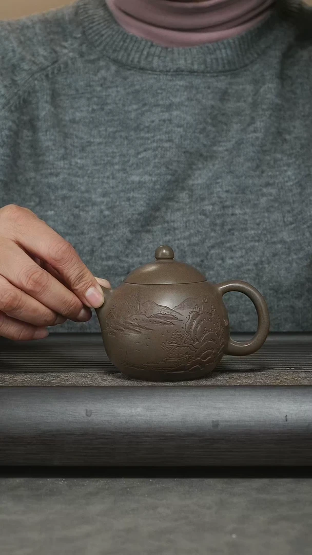 【闪购商品】紫砂茶杯观山龙蛋