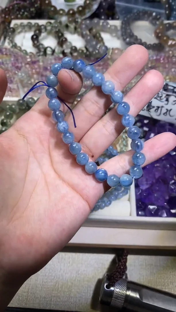 未镶嵌手串水晶蓝晶石