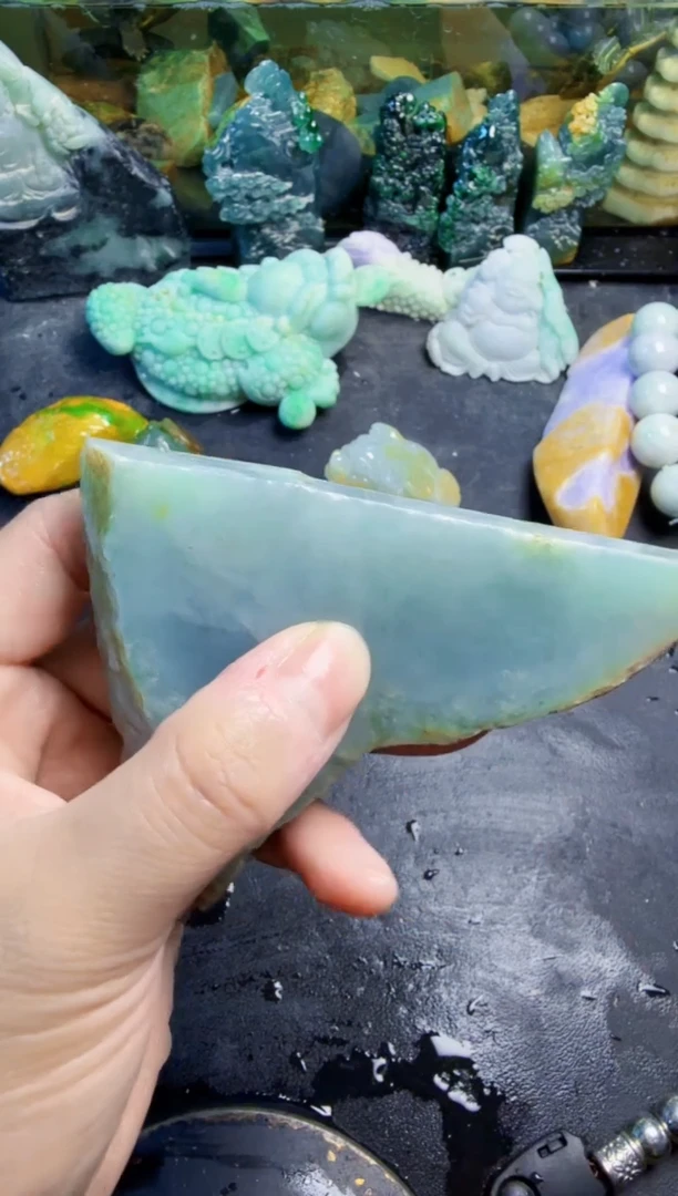 未镶嵌挂件翡翠 天然翡翠115