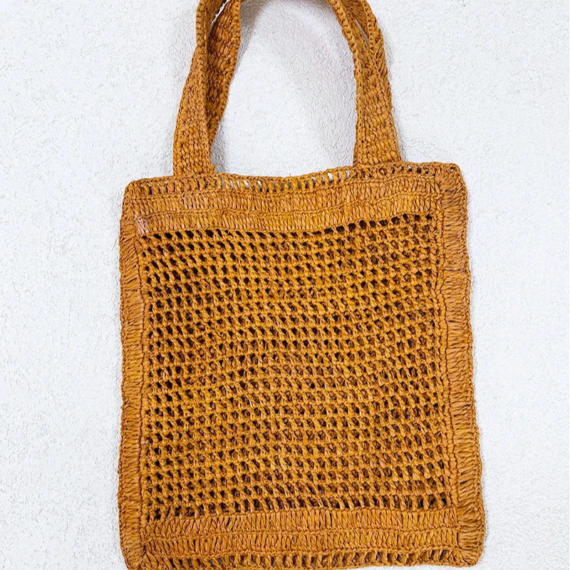 大容量镂空包包女夏季手工编织草编包休闲海边度假沙滩包简约ins