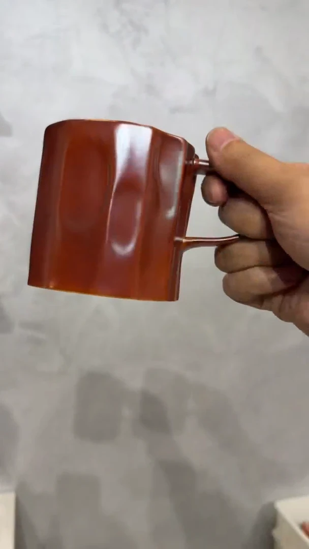 68柴房陶瓷柴烧树桩杯