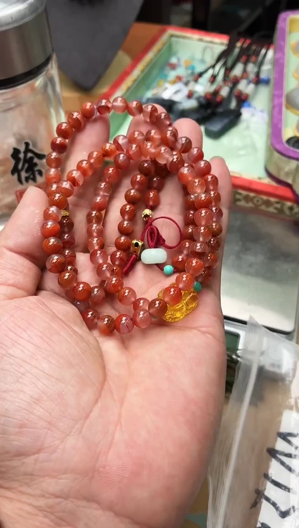 颈饰未镶嵌南红玛瑙PJ834