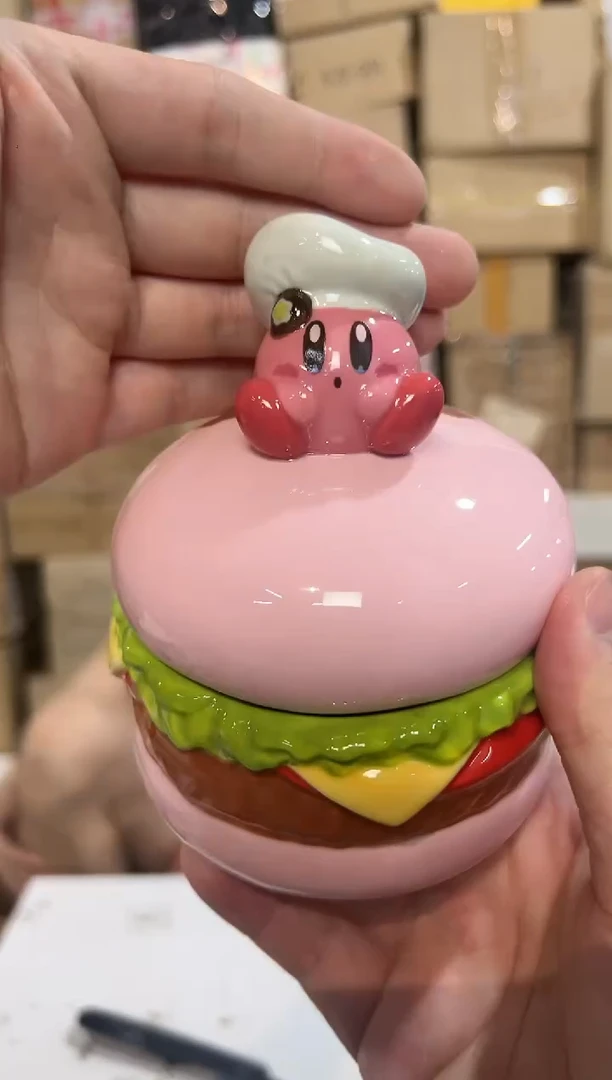 瓷片星之卡比汉堡罐子