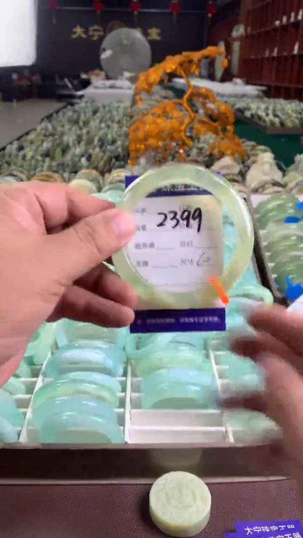 未镶嵌蛇纹石玉手镯2399