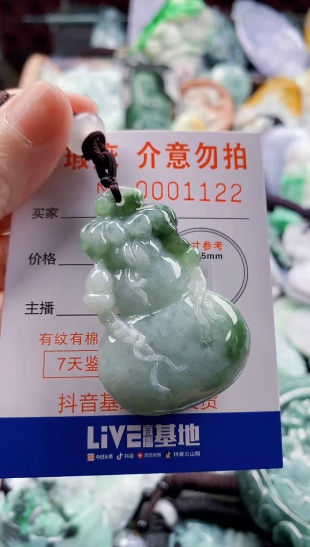 翡翠未镶嵌吊坠(不含链)1