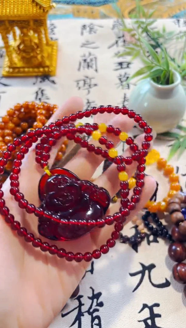 未镶嵌颈饰血珀兰妹高端专属链接8