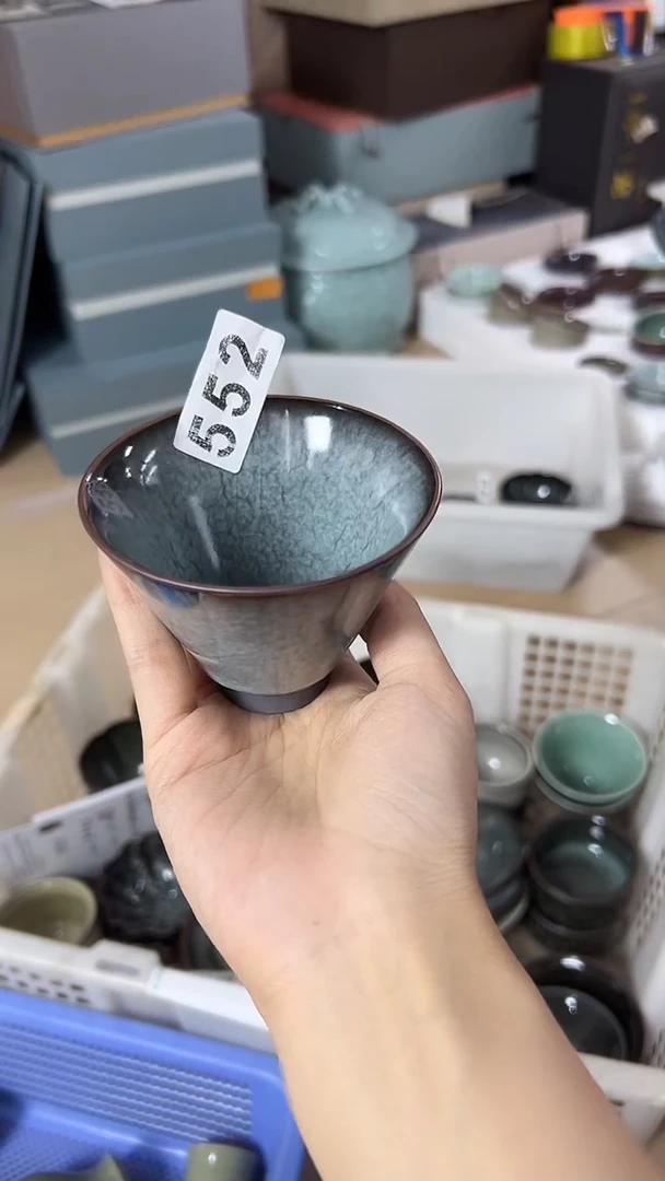 龙泉云间青瓷小米茶器