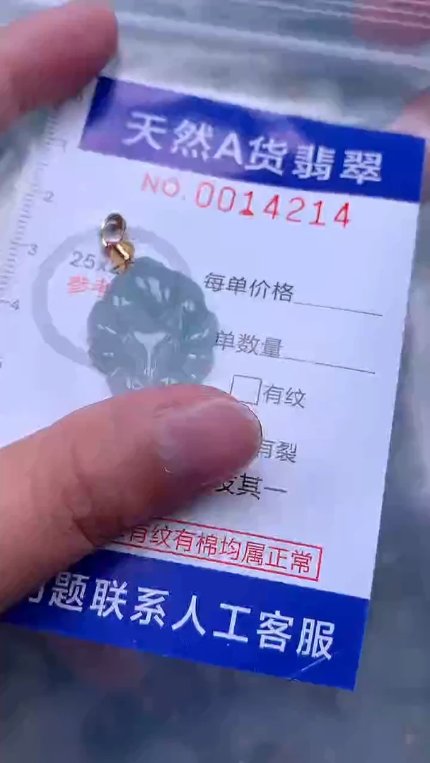 翡翠未镶嵌吊坠(不含链)1