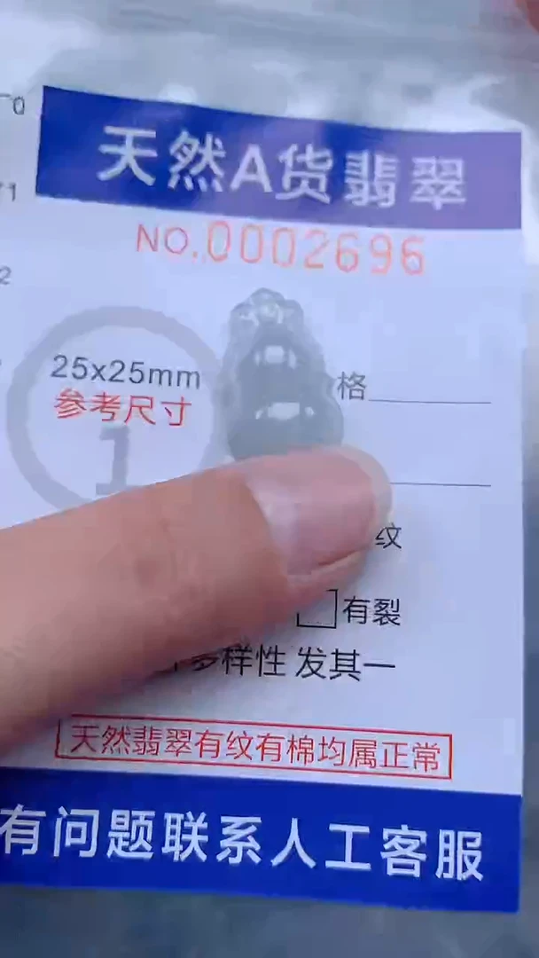 翡翠未镶嵌吊坠(不含链)1