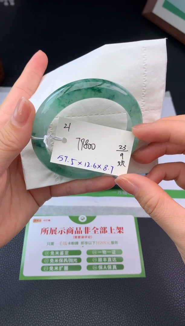 未镶嵌手镯翡翠手镯