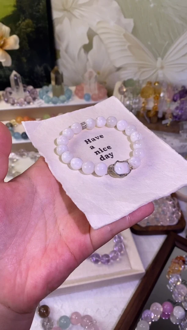 未镶嵌手串水晶小咪雪花幽灵设计款