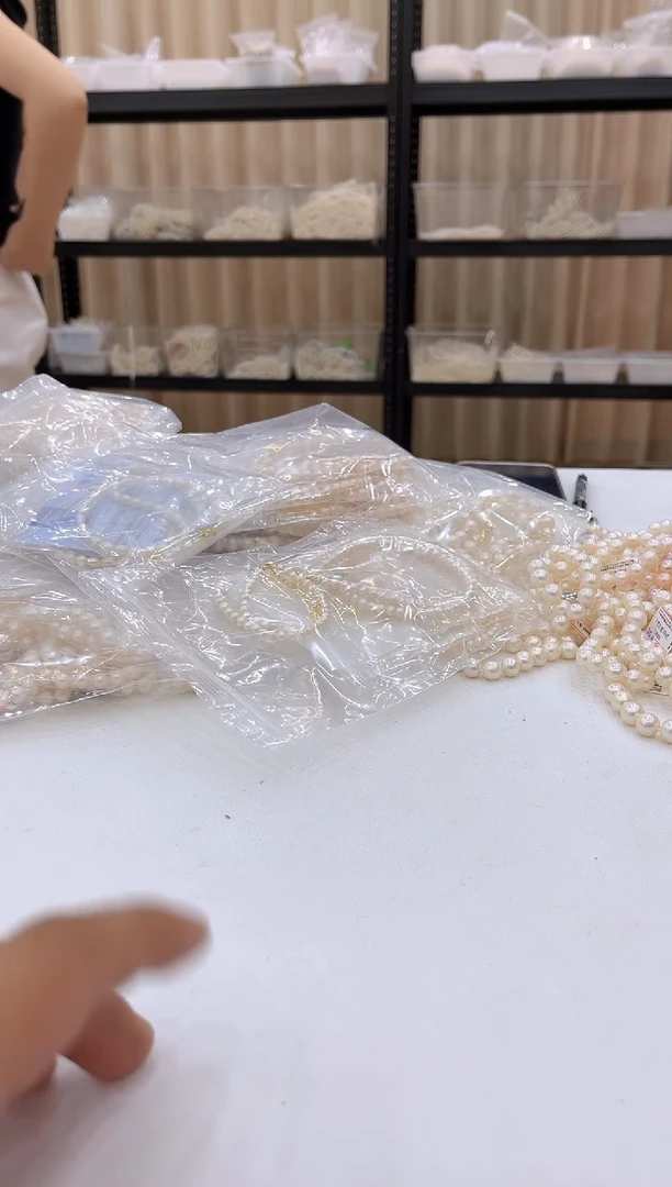 淡水珍珠银S925镶嵌颈饰ED1048