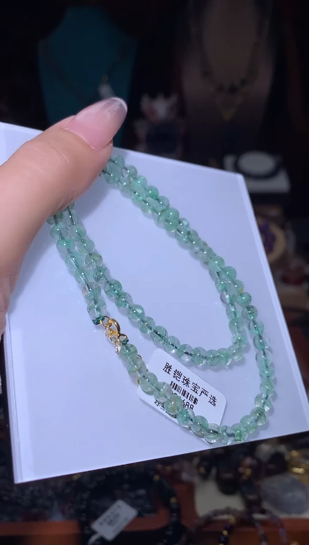 未镶嵌颈饰水晶翠幽灵项链