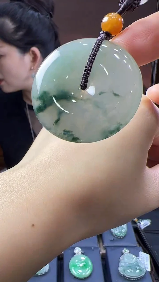 未镶嵌挂件翡翠平安扣