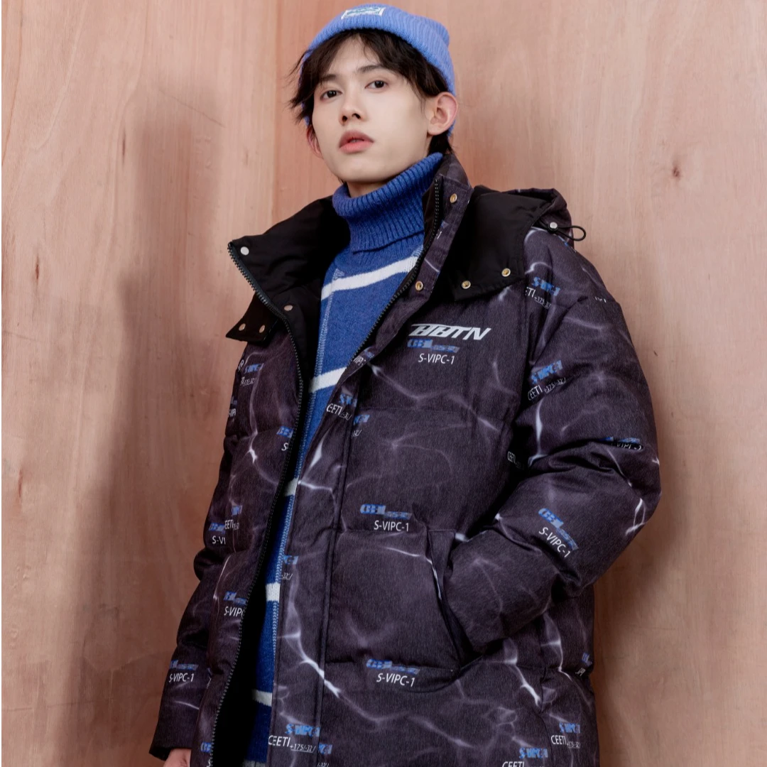 73766高端专享老林家天花板青少年棉衣黑色