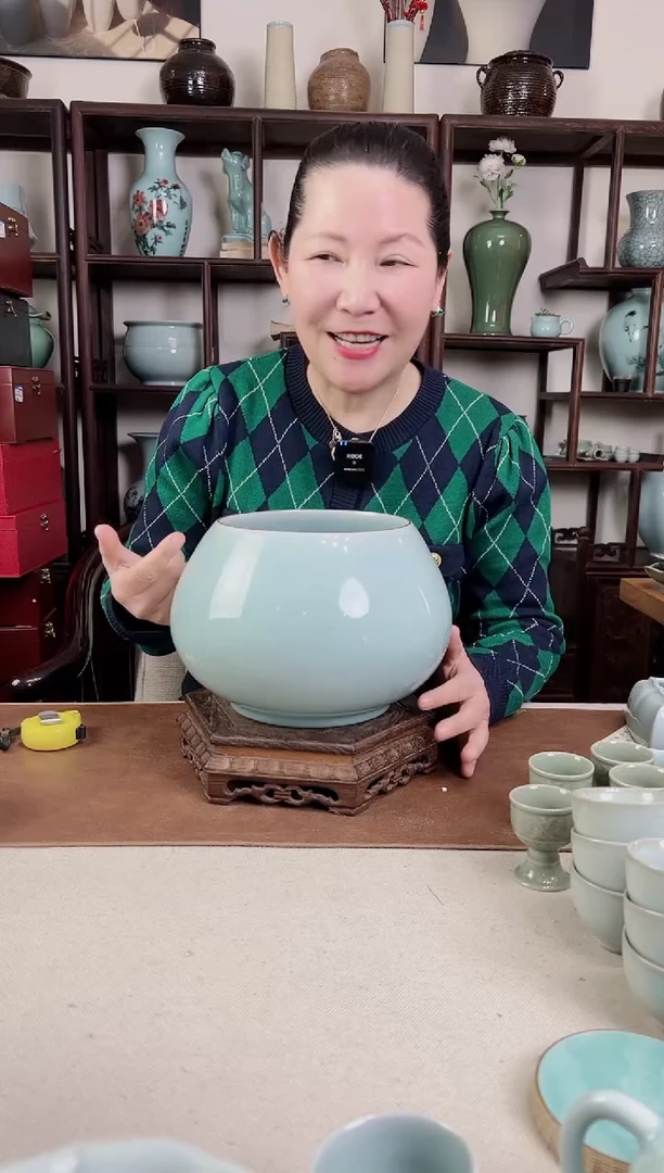 【闪购商品】杯纯手工 粉青 钵（洗边）