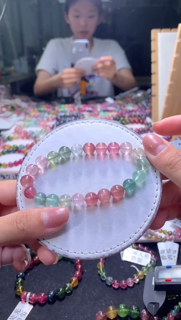 未镶嵌手串碧玺A102【天然碧玺】