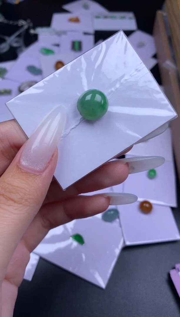 未镶嵌1定制翡翠乐*瑄贞城散珠批发DIY编制