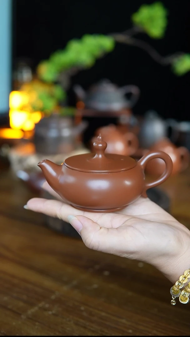 蛟龙坭兴陶手工茶壶