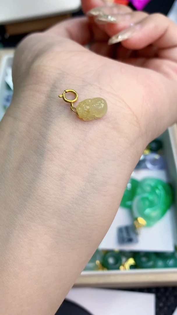 翡翠未镶嵌颈饰           11