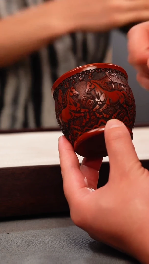 茶壶紫砂大红袍 马到成功主人杯