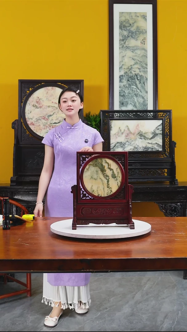 石材天然大理石画摆件