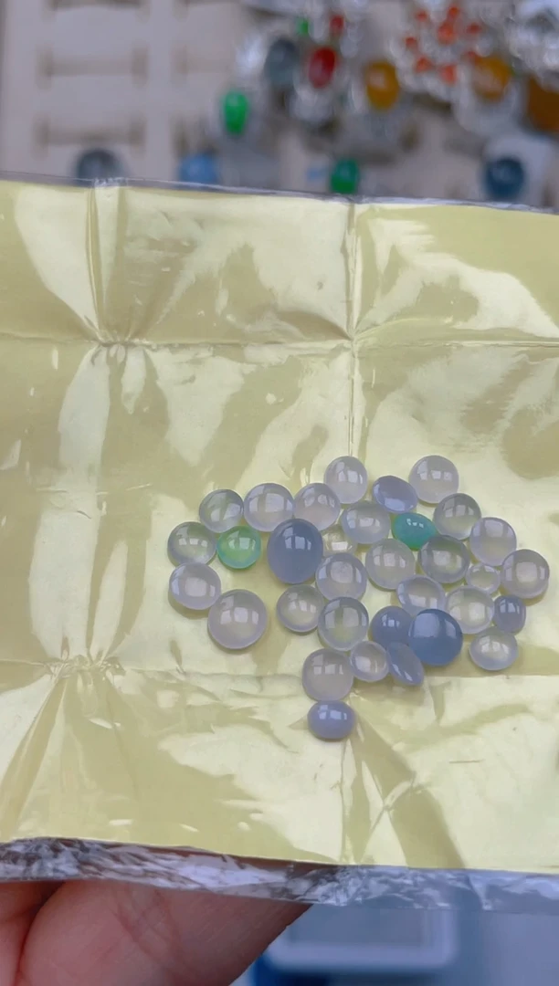 裸石翡翠天然翡翠蛋面44