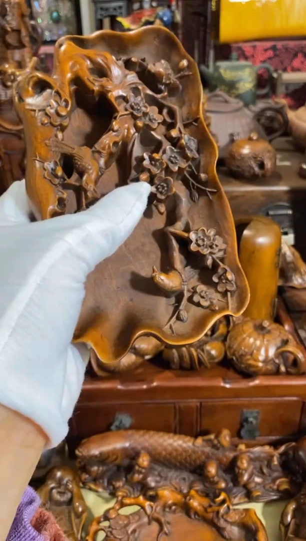 木小叶黄杨小件笔洗