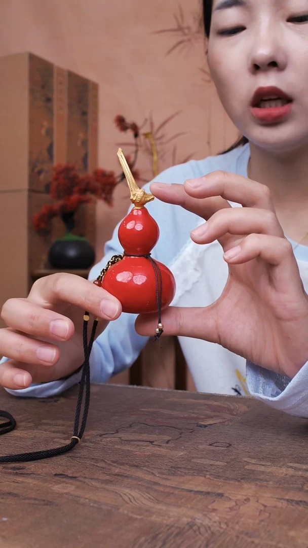 474大漆飘漆天然真葫芦-不开口