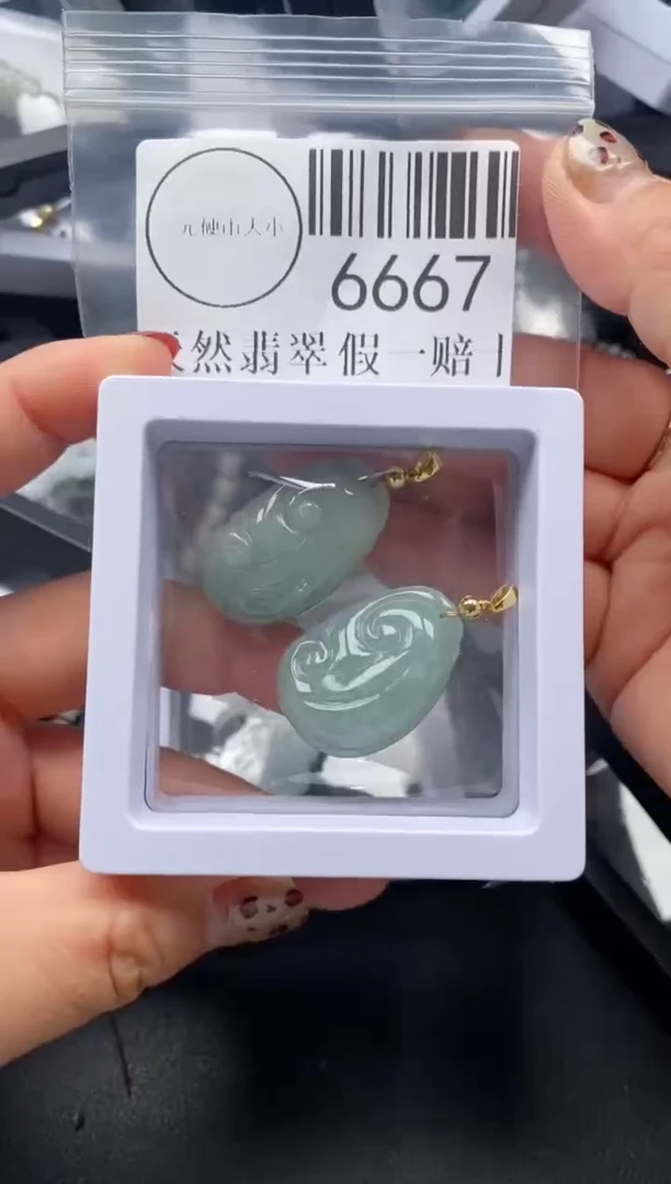 吊坠(不含链)未镶嵌翡翠6667