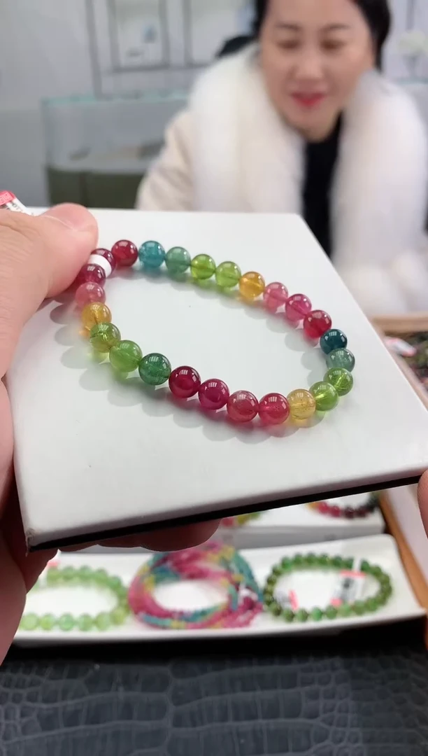 【闪购商品】碧玺手串未镶嵌多样性发一条