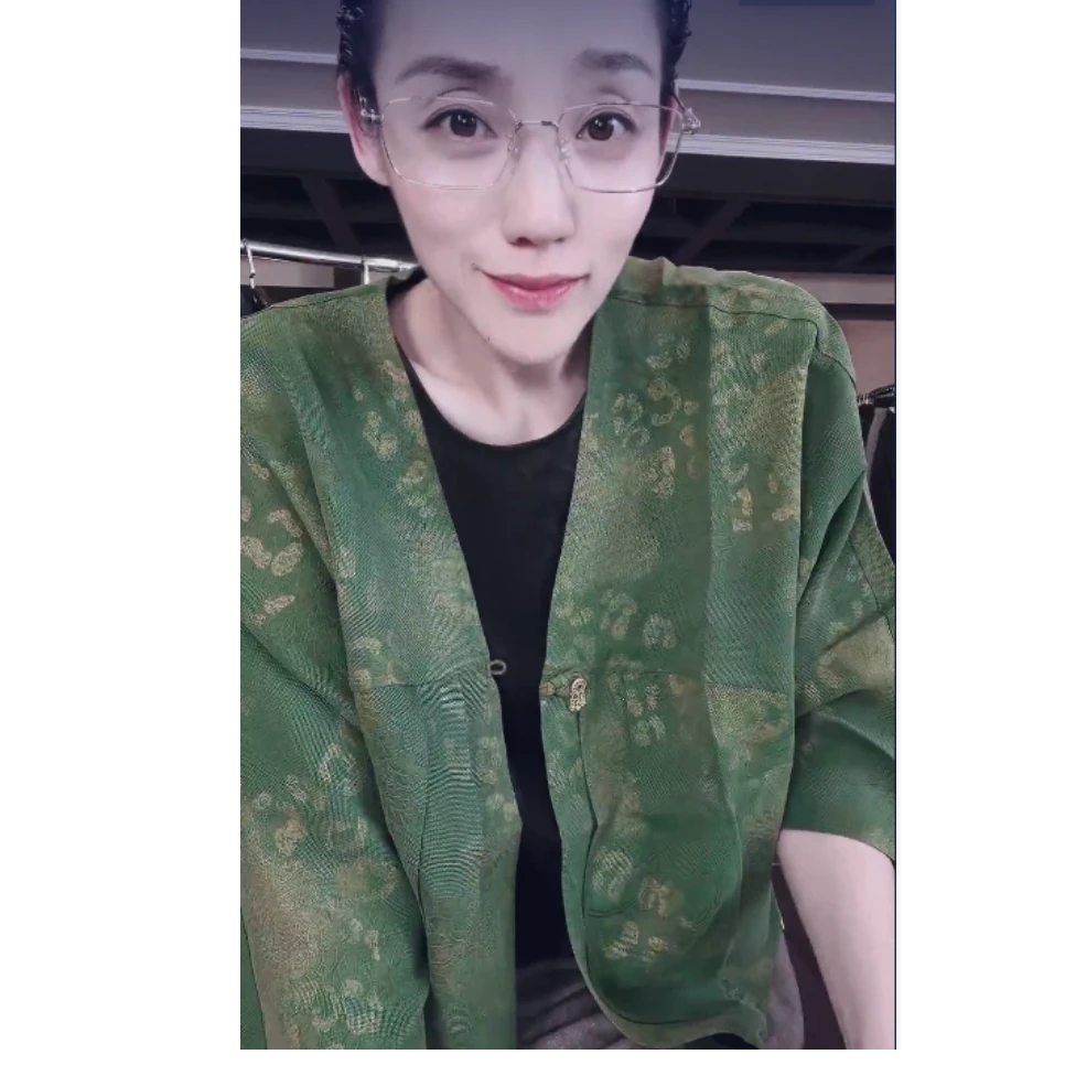 28姆米 100桑蚕丝 香云纱 罩衫 CS0705