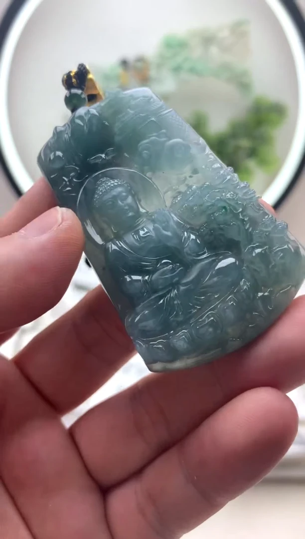 颈饰未镶嵌翡翠阿弥陀佛