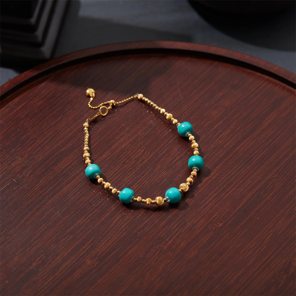 【于正严选】18K绿松手链多样性发一XYGD308018-A