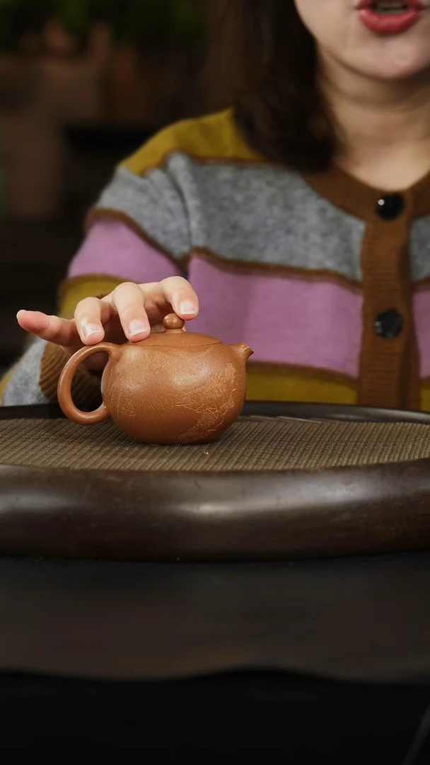 茶壶紫砂21 老段泥 河豚西施 200cc左右