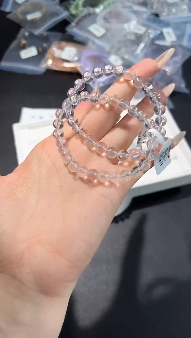 未镶嵌手串水晶47m多样性发其一【1条】默认微瑕7mm