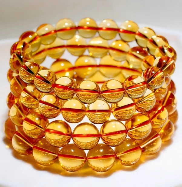 暴利黄水晶绿幽灵粉水晶紫水晶手链白水晶送礼女手串