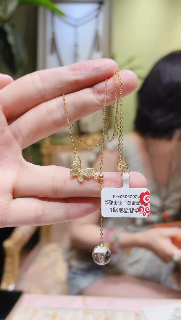 银S925镶嵌颈饰水晶白水晶项链MJL0525-4