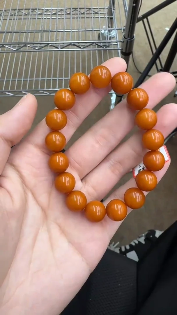 【闪购商品】琥珀手串未镶嵌35秒拍号